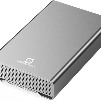 GX100 12TB USB 3.2 Gen 2 (10Gbps) External Hard Drive with USB Hub for Windows or MacOS Desktop PC/Laptop - 2 Year Warranty